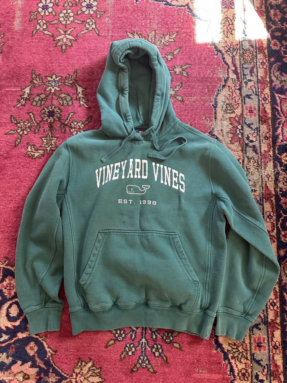 Vineyard Vines Men’s Forest Green Logo Hoodie